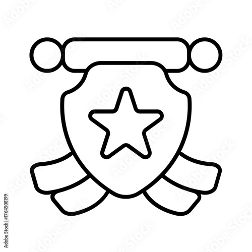 armistice day icon with thin style