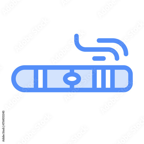 cigarette icon with lineal color style