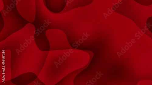 Red abstract design suitable for background, social media posts, web design. Blurry shapes add modern touch to various projects.
