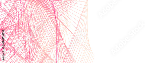 Abstract pink background with lines. Geometric background with random lines, Elegant vector wallpaper illustration design.	