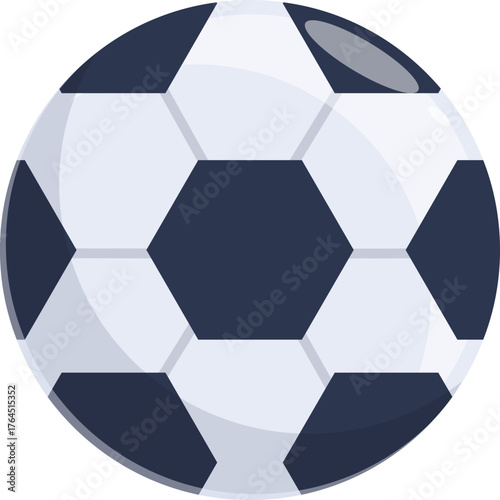 Soccer ball ready for a penalty kick, shining under the stadium lights