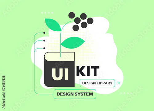 Flat vector illustration communication with production agency