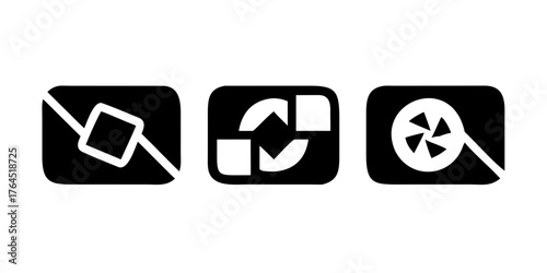 Camera shutter icons
