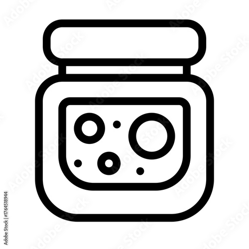berry jam icon with line style