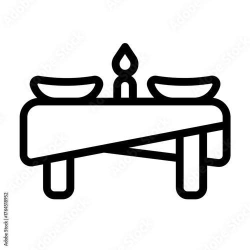 banquet icon with line style