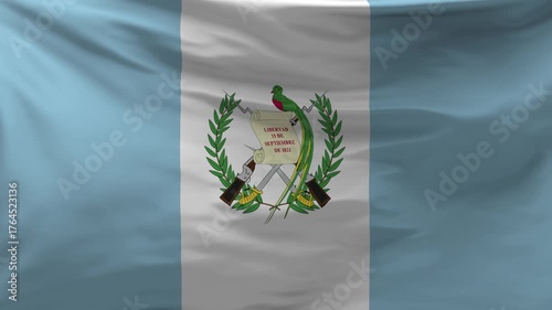 Guatemala flag is waving in the wind.