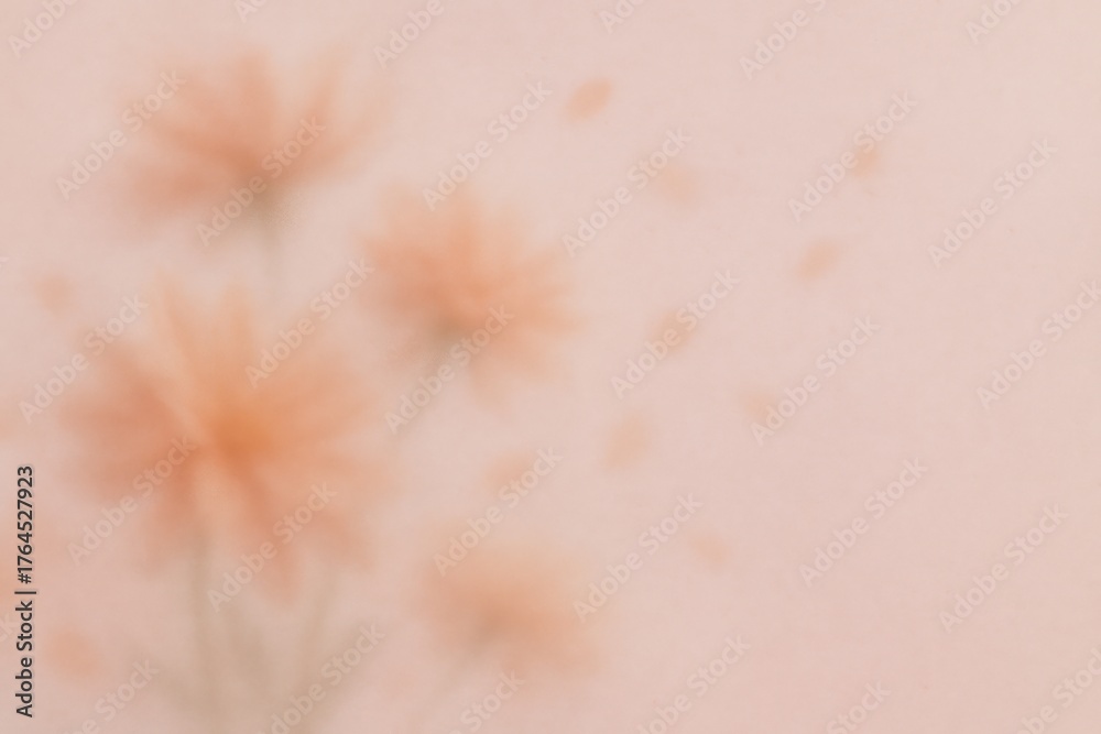 Fototapeta premium Soft dreamy floral blur with pastel tones and delicate petals