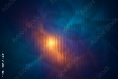 Elegant fractal glass gradient pattern with luminous light effect