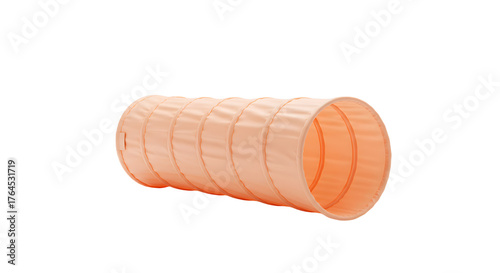 BABY TOYS - Orange pet tunnel toy for cats, isolated on white background, perfect for pet play and enrichment