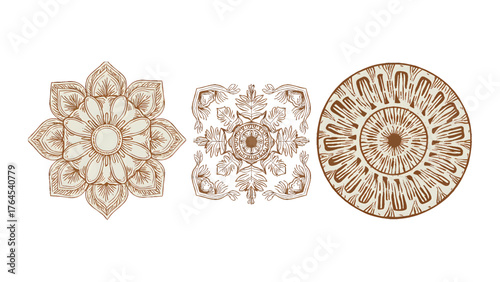 Boho chic vintage floral accents, perfect for adding a touch of free-spirited elegance to your designs, creating an inviting and visually appealing aesthetic