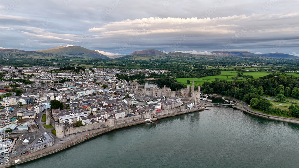 Fototapeta premium caernarfon town