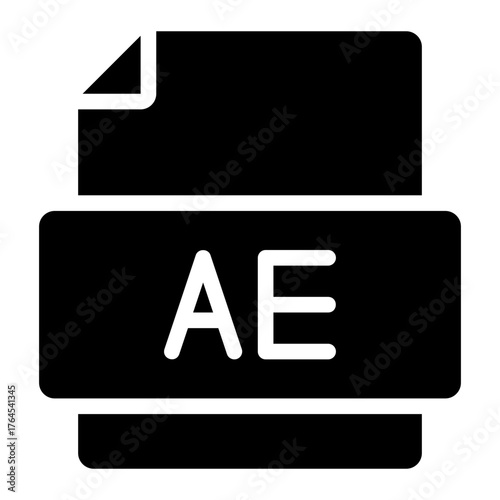 AE glyph icon