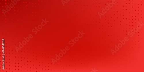 Red diagonal geometric shape with halftone. Modern fiber textured vector eps 10