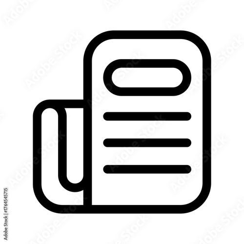 Newspaper Icon Vector Symbol Design Illustration