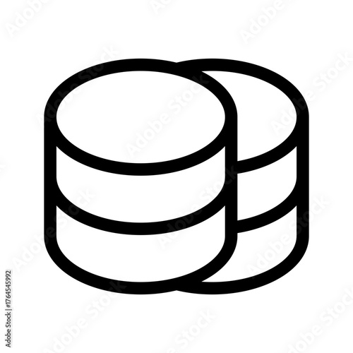 Coint Icon Vector Symbol Design Illustration
