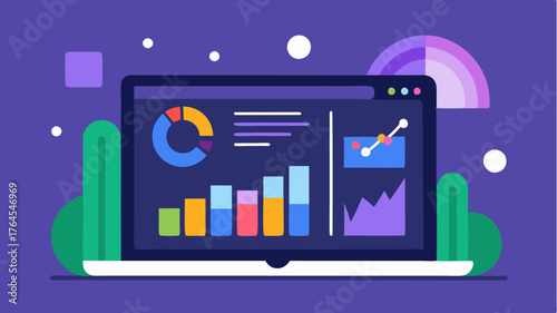 A digital dashboard with analytics data emphasizing metrics tracking for live streaming performance.