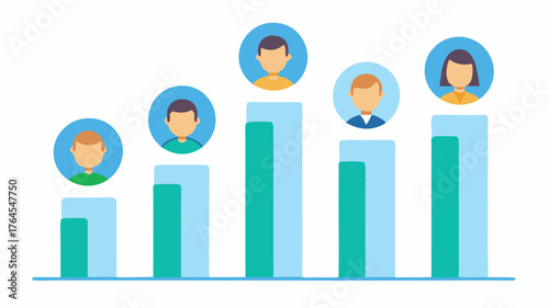 A radial bar chart summarizing revenue contributions by individual sales representatives visually communicating performance across the team.