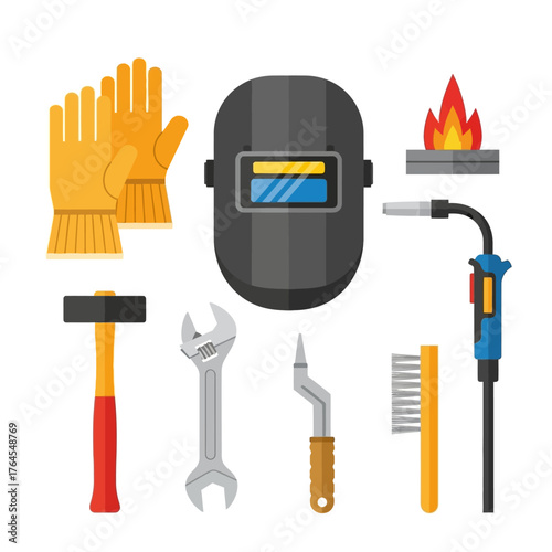Welding Tools and Safety Equipment Set