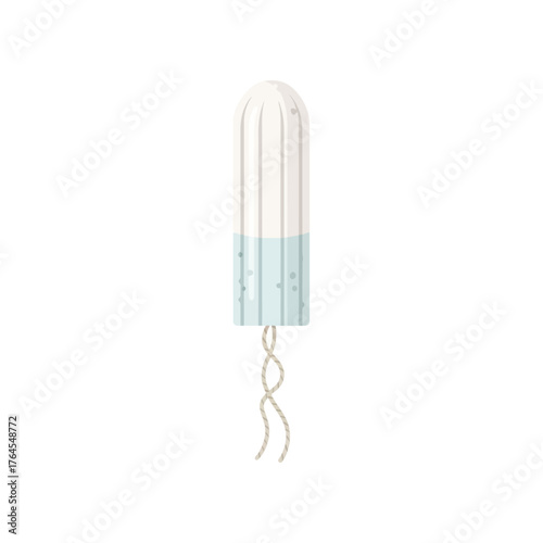 Sanitary Tampon on White Background