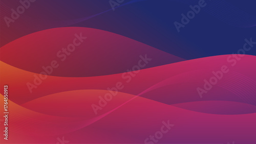 Vibrant Gradient Wave Abstract Background
