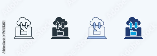 Data Backup Multiple Style Icon Collection