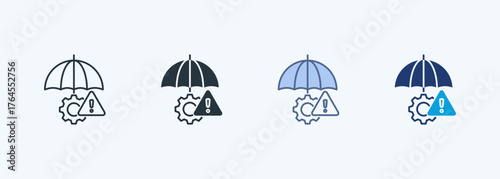 Risk Mitigation Multiple Style Icon Collection