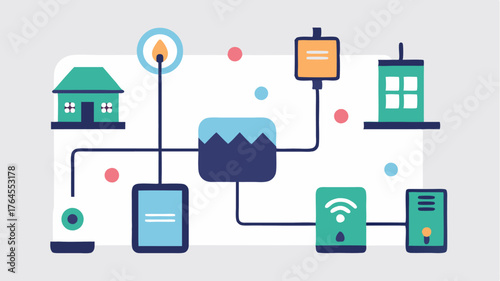 An energy management system with power consumption sensors on appliances communicating with a central energy monitor.