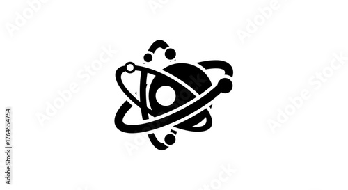 Atom Symbol Science Technology Concept.