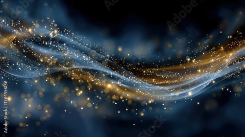 Navy And Gold Christmas glow