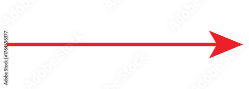 Set of long arrow vector, icon. Straight long arrow vector icon set. Long arrows left and right in flat style. Long arrow icon design. EPS 10
