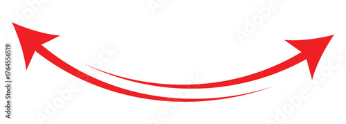 Set of long arrow vector, icon. Straight long arrow vector icon set. Long arrows left and right in flat style. Long arrow icon design. EPS 10
