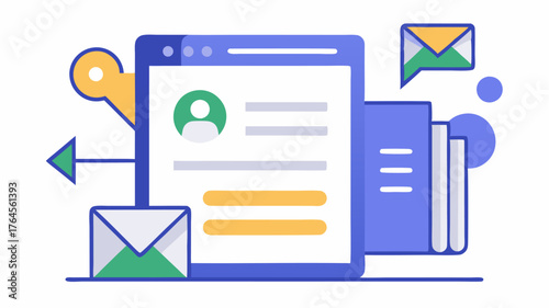 An online form icon representing the capture of lead information through landing pages and signups.