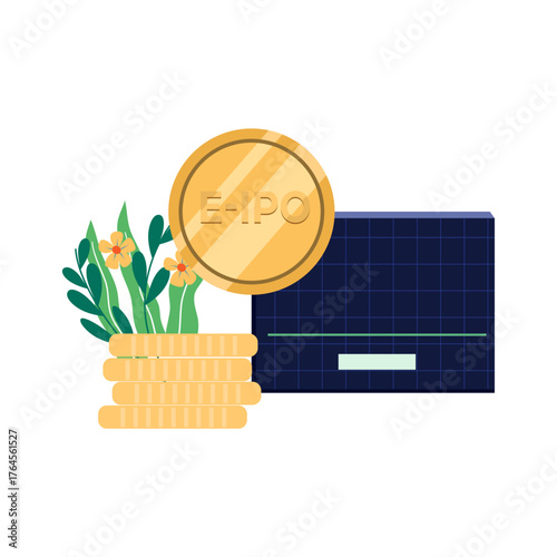 Initial public offering market illustration
