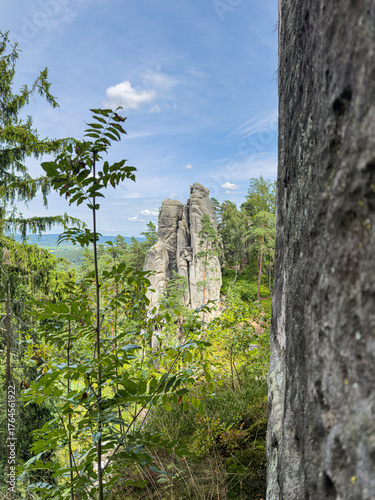 Prachov Rocks sandstone formations in Bohemian Paradise, Czech Republic
