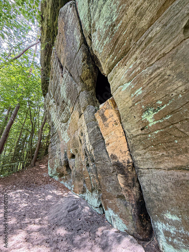 Prachov Rocks sandstone formations in Bohemian Paradise, Czech Republic