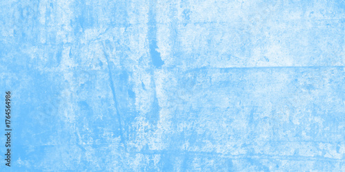 Abstract blue stone wall background. Pastel blue and white concrete stone texture. raster illustration watercolor stains background. Abstract creative blue painted Paper textured design template