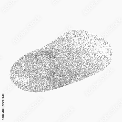 Mystical crystal. Distressed paper surface with grainy threshold effect, ink smudges and scattered speckles, gritty effect, subtle photocopy grit.