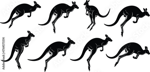 Giant Vector Silhouette Mega-Bundle: Sports, Nature, Animals, Art, Holidays, and Technology, Featuring Golfers, Kangaroos, Lotus, Santa, CCTV, and Gates for Diverse Design Projects