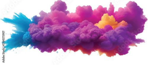 Abstract watercolor sky background vector with vintage blue paint texture and light cloudscape pattern