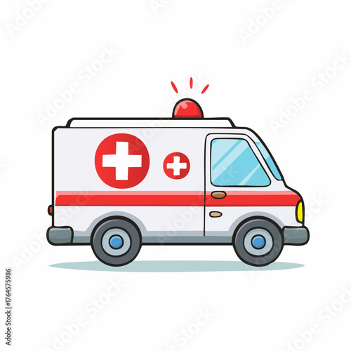 Swift ambulance responding to emergencies with flashing lights, a symbol of urgent medical care and life-saving services.