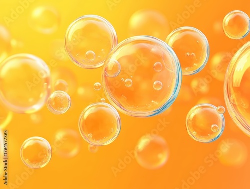Transparent bubbles of vary...