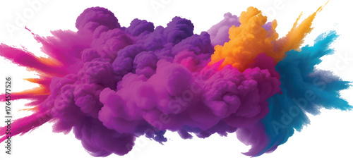 Abstract watercolor painting with blue and vintage light texture like a sky cloudscape or smoke explosion design on paper