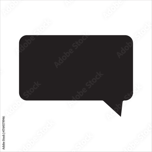 Think bubble isolated on white background. Trendy think bubble in flat style. Modern template for social network and label