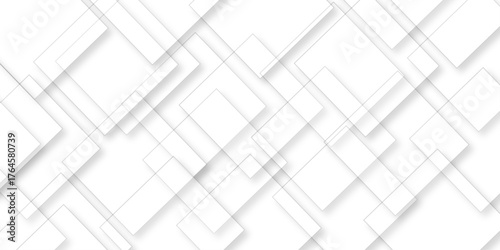 Abstract minimal geometric white and gray light banner pattern. White and grey modern minimalistic pale geometric. Geometric triangular or polygonal line shapes, stylist geometric line background.