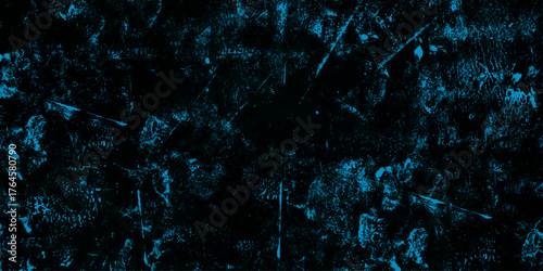 Urban texture vector distress grainy grungy effect background. Dark grungy black textured of the black marble background. Isolated Black on White Background. Dirty black and blue grunge.	