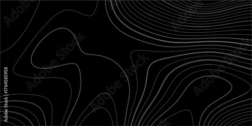 Abstract wave paper curved reliefs background. gradient multicolor wave curve lines banner background design. Topographic background and texture, monochrome image. 3D waves, White wave paper curved re