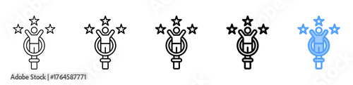 Talent Assessment Icon Different Style Outline Collection Set 