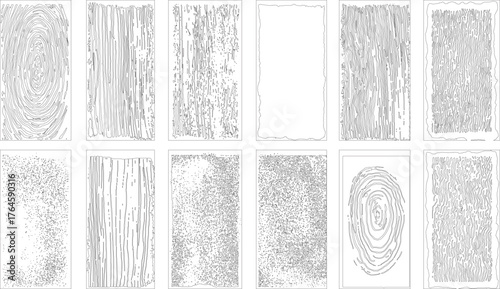 Black and White Grunge Chips and Dots Texture Grain Noise and Vintage Overlay Distressed and Scratched Grain Effect set vector design on transparent background.