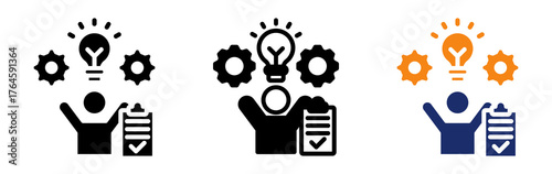 Capability Test Icon Collection Glyph & Mixed Style 