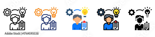 Ability Test Icon Multiple Style Collection Set 